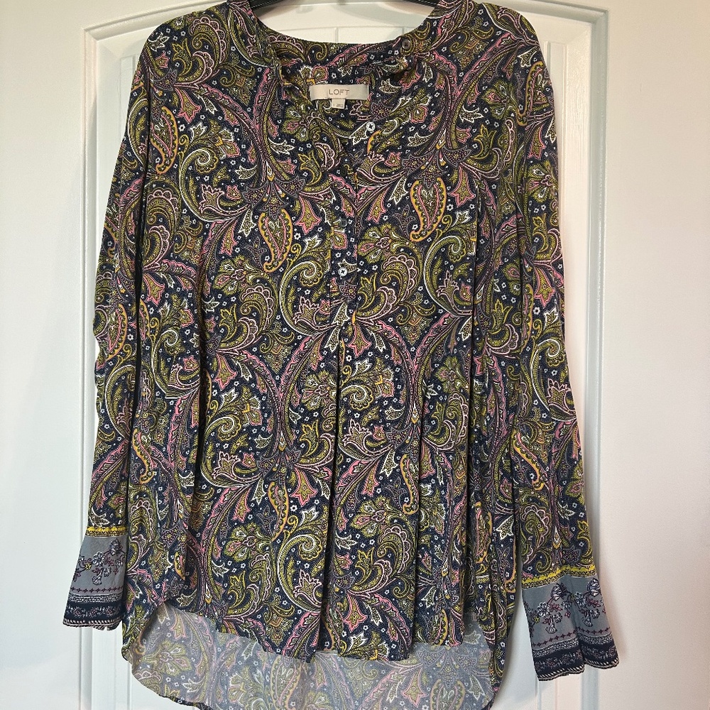 Loft Paisley Dress Shirt